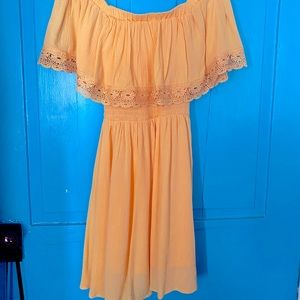 Forever 21 Off The Shoulder Flowy Dress
